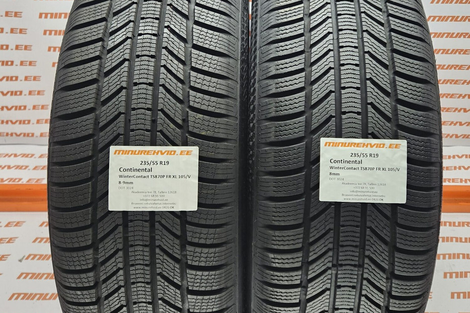 Used studless winter tire 235/55R19 Continental WinterContact TS870P FR XL 105/V