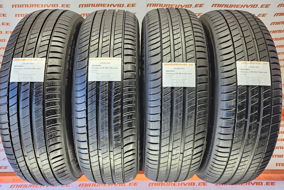 Used summer tire 215/65R17 Michelin Primacy 3 FR 99/V like new