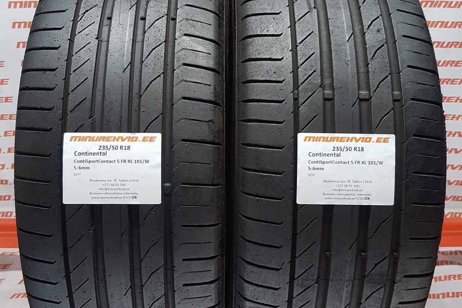 Used summer tire 235/50R18 Continental ContiSportContact 5 FR XL 101/W
