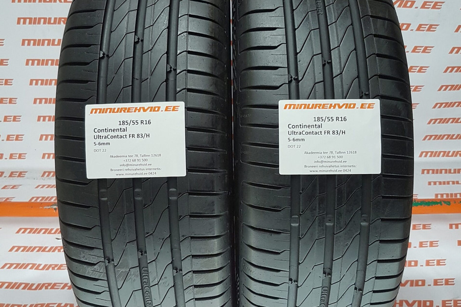 Подержанный летняя шина 185/55R16 Continental UltraContact FR 83/H