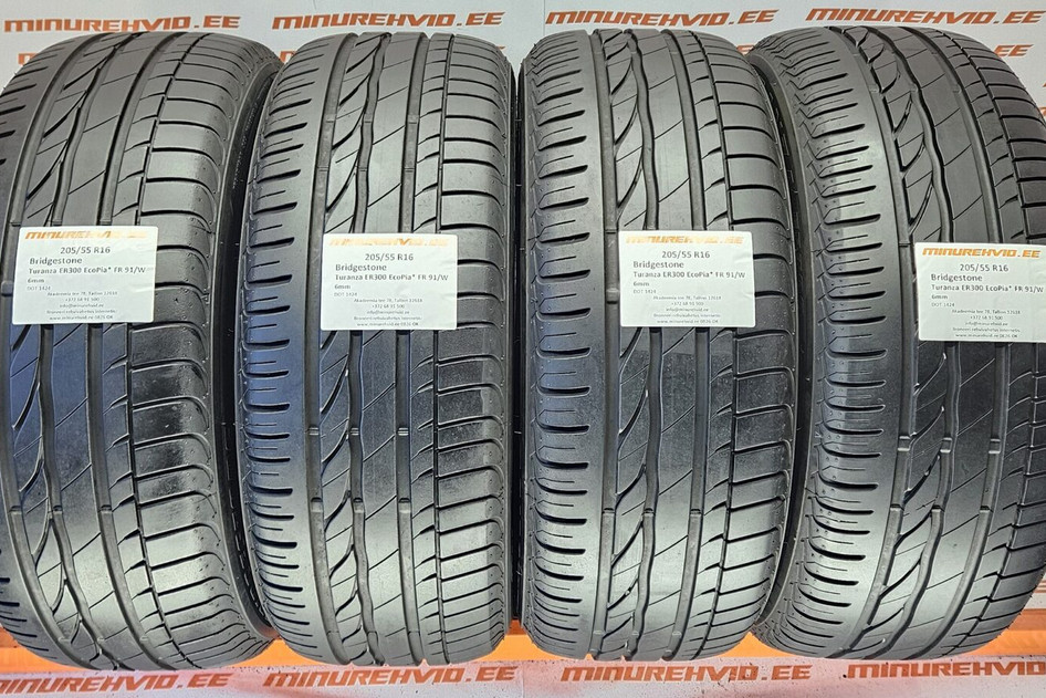 Kasutatud suverehv 205/55R16 Bridgestone Turanza ER300 EcoPia* FR 91/W