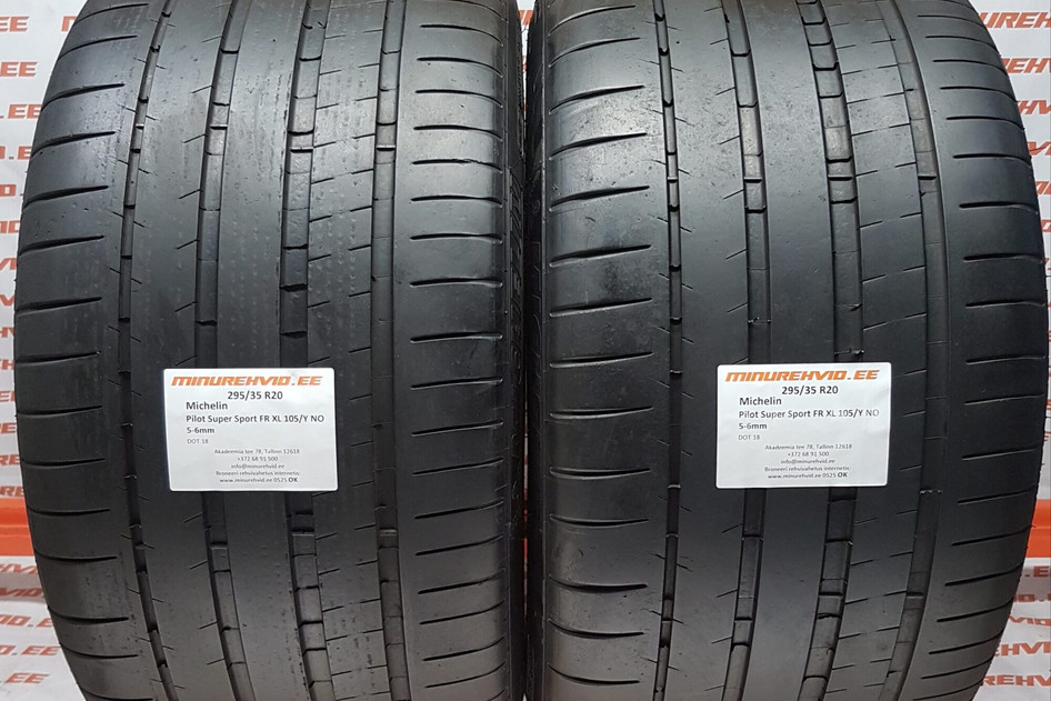 Used summer tire 295/35R20 Michelin Pilot Super Sport FR XL 105/Y NO