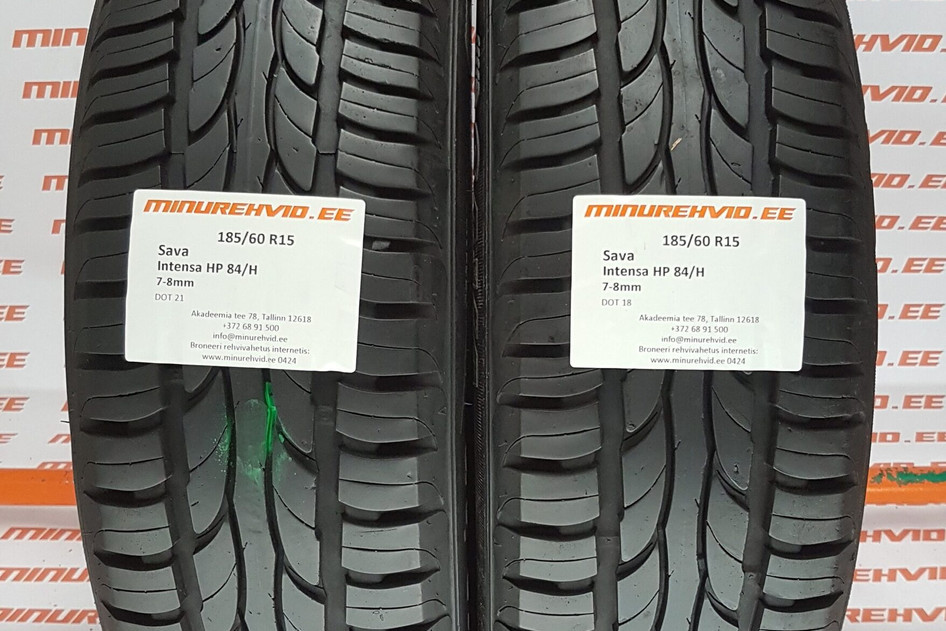 Подержанный летняя шина 185/60R15 Sava Intensa HP 84/H