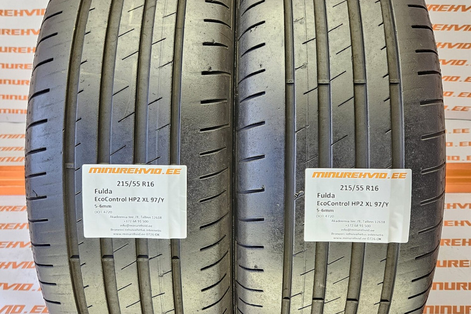 Used summer tire 215/55R16 Fulda EcoControl HP2 XL 97/Y