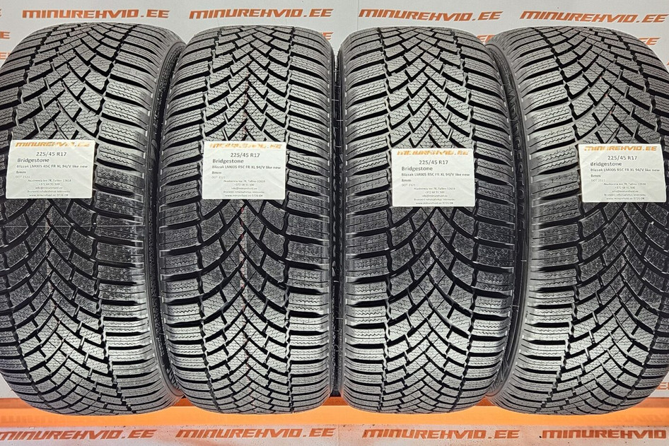 Подержанный нешипованная шина 225/45R17 Bridgestone Blizzak LM005 RSC FR XL 94/V like new
