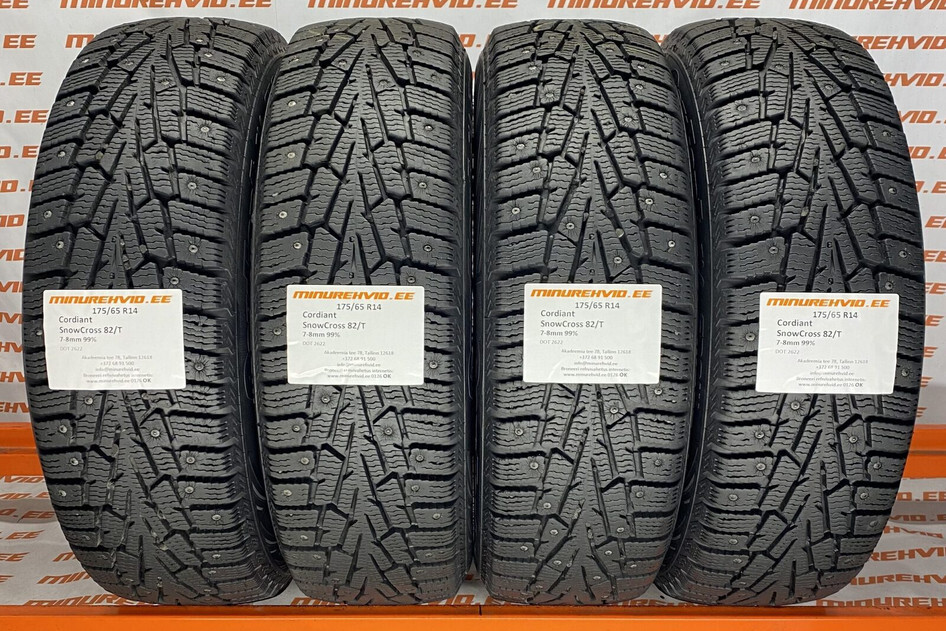 Used studded tire 175/65R14 Cordiant SnowCross 82/T