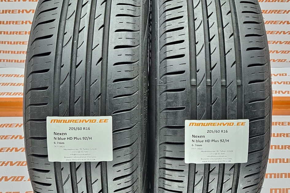 Used summer tire 205/60R16 Nexen N blue HD Plus 92/H