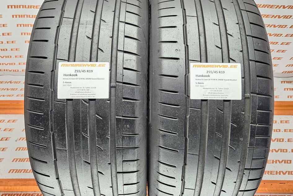 Kasutatud suverehv 255/45R19 Hankook Ventus S1 Evo3 EV T2 FR XL 104/W Sound Absorber 3523