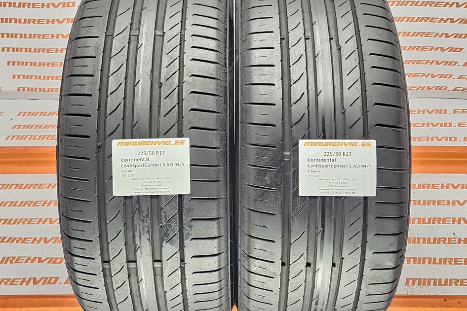 Kasutatud suverehv 225/50R17 Continental ContiSportContact 5 AO 94/Y