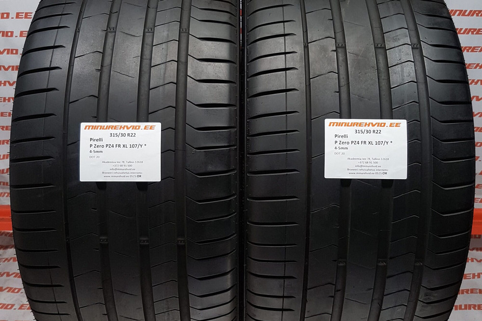 Used summer tire 315/30R22 Pirelli P Zero PZ4 FR XL 107/Y *