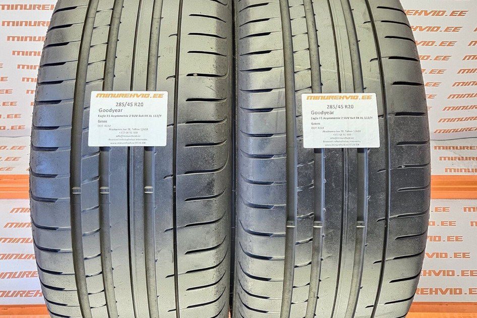 Used summer tire 285/45R20 GoodYear Eagle F1 Asymmetric 2 SUV 4x4 FR XL 112/Y