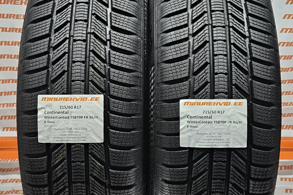 Подержанный нешипованная шина 215/60R17 Continental WinterContact TS870P FR 96/H