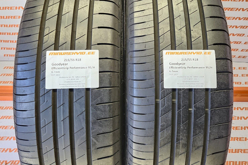 Used summer tire 215/55R18 GoodYear EfficientGrip Performance 95/H