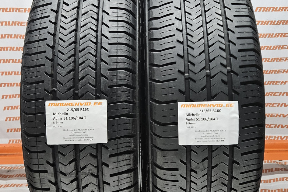 Подержанный летняя шина 215/65R16 Michelin Agilis 51 106/104 T 4221.