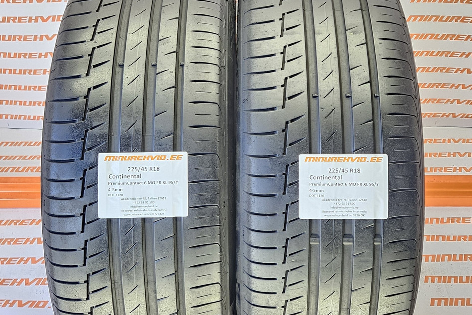 Used summer tire 225/45R18 Continental PremiumContact 6 MO FR XL 95/Y