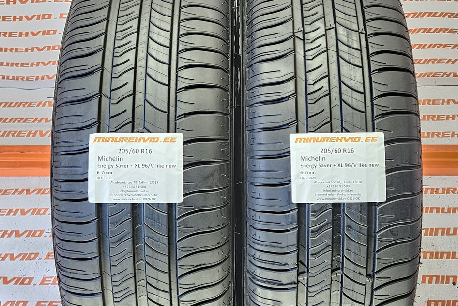 Kasutatud suverehv 205/60R16 Michelin Energy Saver + XL 96/V like new 1525