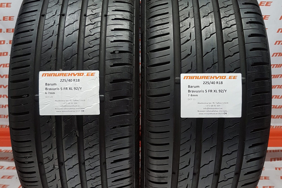 Used summer tire 225/40R18 Barum Bravuris 5 HM FR XL 92/Y