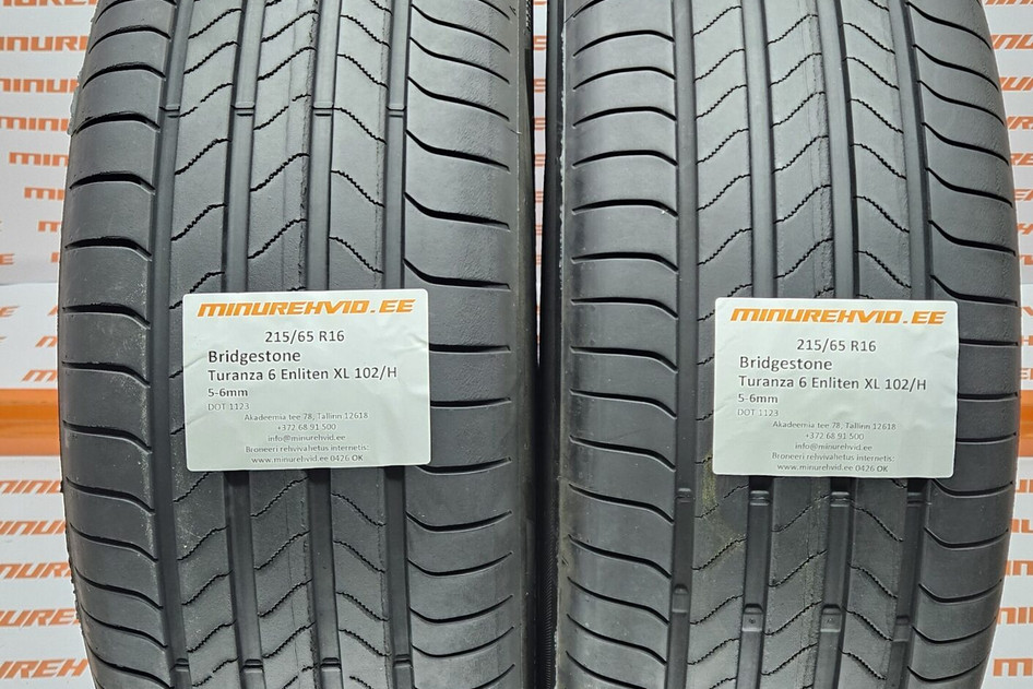 Used summer tire 215/65R16 Bridgestone Turanza 6 Enliten XL 102/H