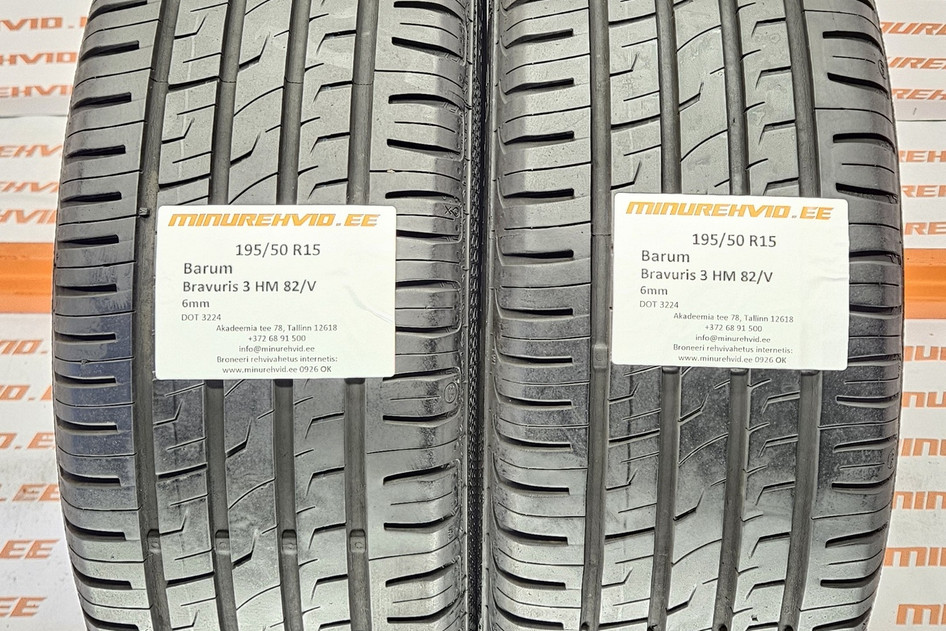Kasutatud suverehv 195/50R15 Barum Bravuris 3 HM 82/V