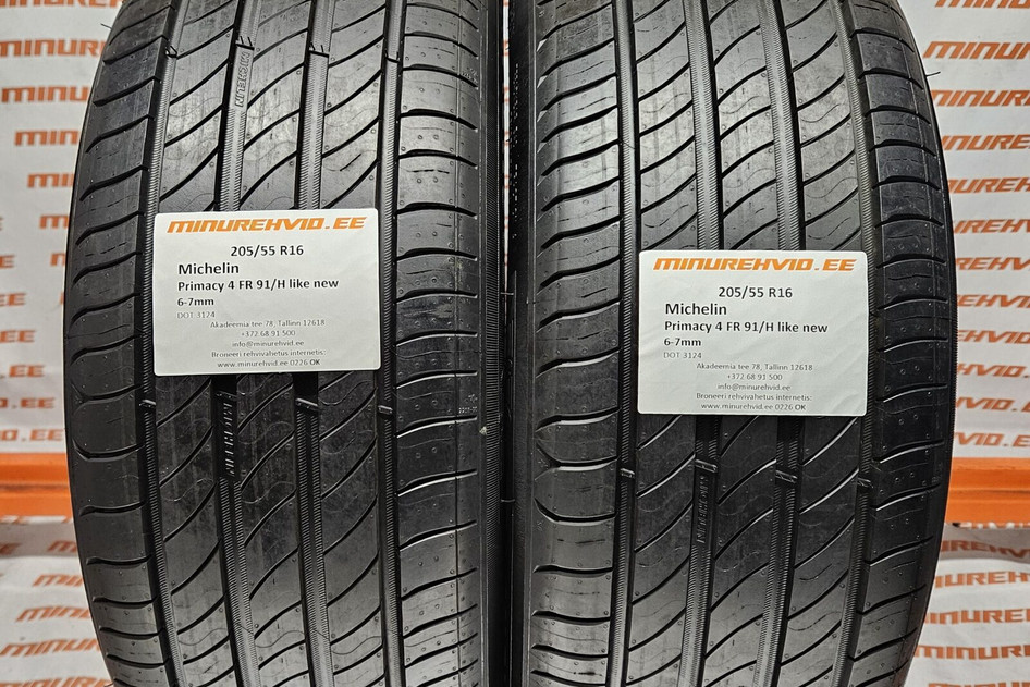 Used summer tire 205/55R16 Michelin Primacy 4 FR 91/H like new
