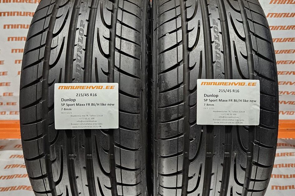 Kasutatud suverehv 215/45R16 Dunlop SP Sport Maxx FR 86/H like new