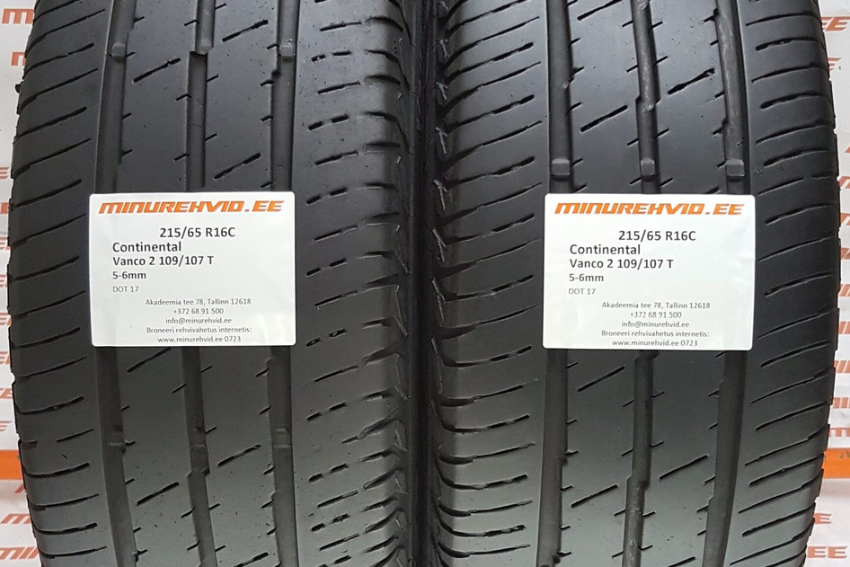 Kasutatud suverehv 215/65R16 Continental Vanco 2 109/107 T
