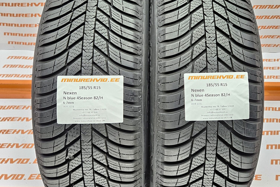 Used studless winter tire 185/55R15 Nexen N blue 4Season 82/H