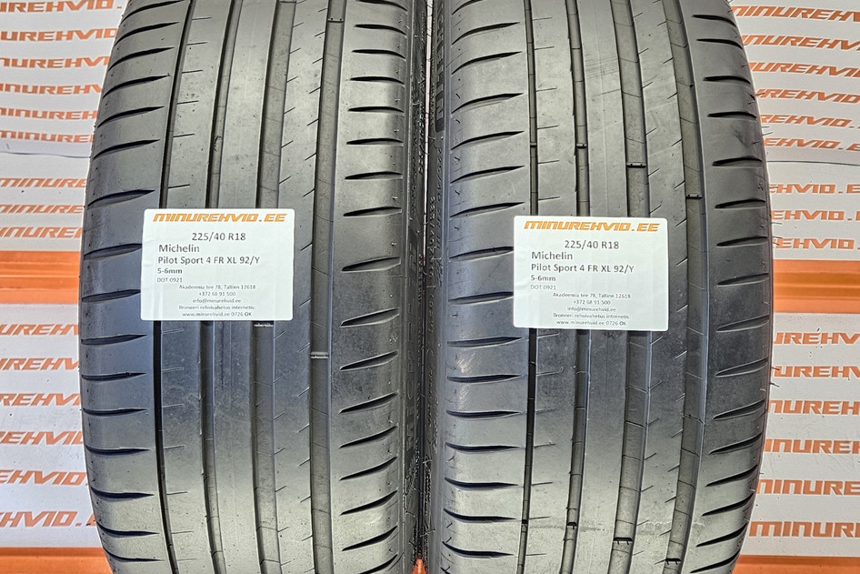 Used summer tire 225/40R18 Michelin Pilot Sport 4 FR XL 92/Y