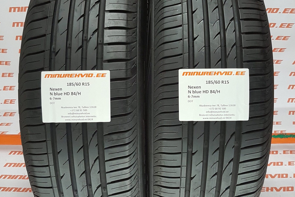 Used summer tire 185/60R15 Nexen N blue HD 84/H.