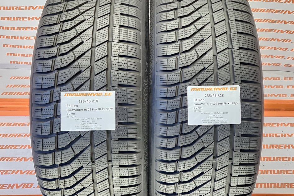 Used studless winter tire 235/45R18 Falken EuroWinter HS02 Pro FR XL 98/V