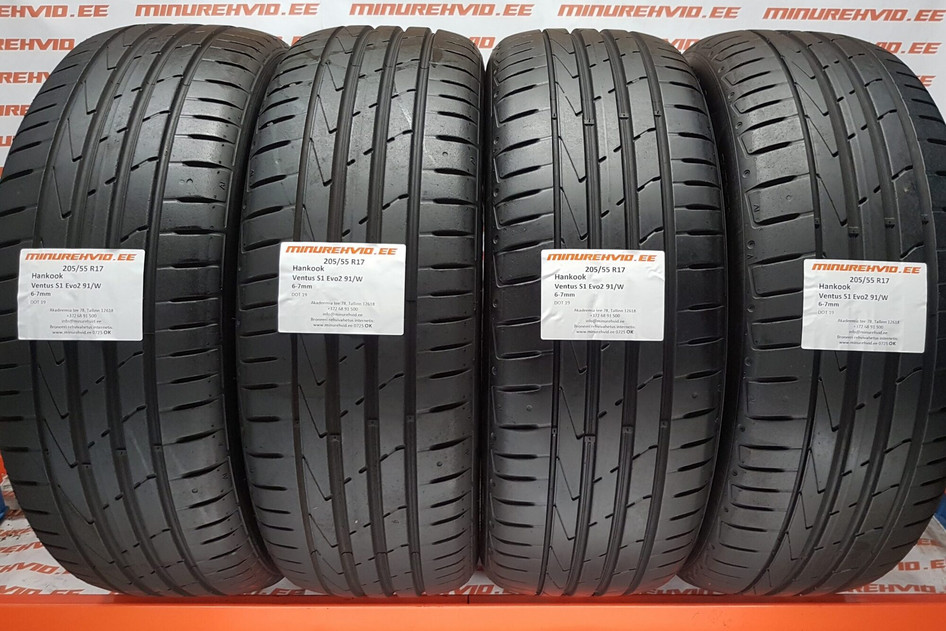 Kasutatud suverehv 205/55R17 Hankook Ventus S1 Evo 2 91/W