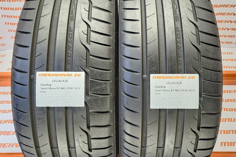 Подержанный летняя шина 225/40R18 Dunlop Sport Maxx RT MO FR XL 92/Y