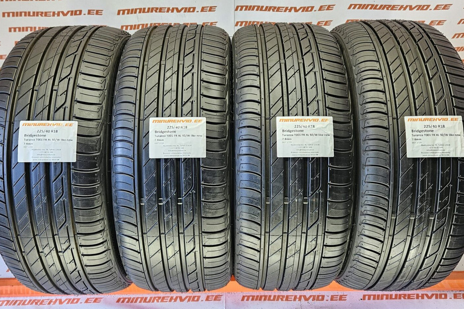 Kasutatud suverehv 225/40R18 Bridgestone Turanza T001 FR XL 92/W like new