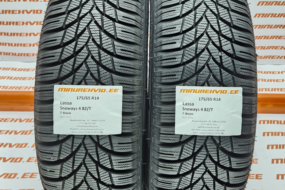 Used studless winter tire 175/65R14 Lassa Snoways 4 82/T