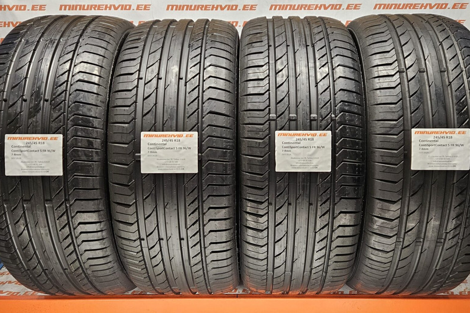 Kasutatud suverehv 245/45R18 Continental ContiSportContact 5 FR 96/W 1
