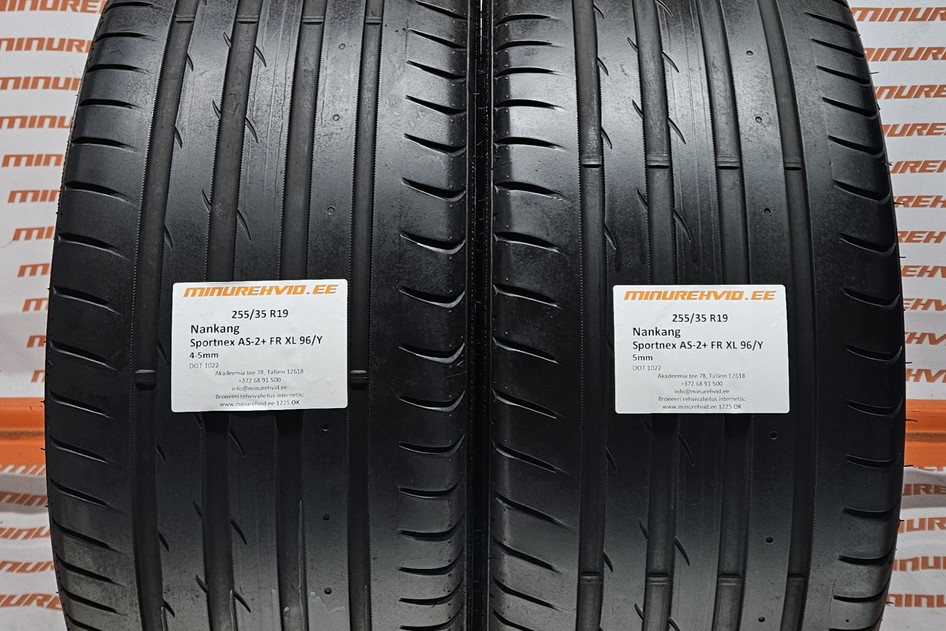 Used summer tire 255/35R19 Nankang Sportnex AS-2+ FR XL 96/Y
