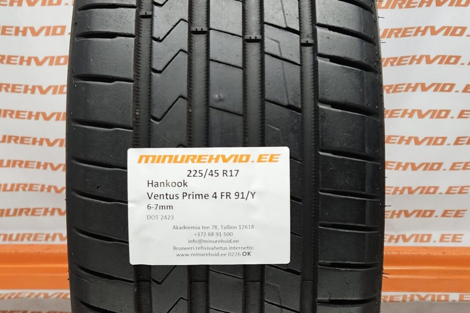 Kasutatud suverehv 225/45R17 Hankook Ventus Prime 4 FR 91/Y