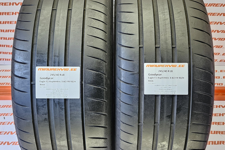 Used summer tire 245/40R18 GoodYear Eagle F1 Asymmetric 3 AO FR 93/H