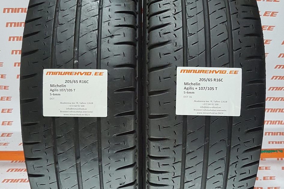 Used summer tire 205/65R16 Michelin Agilis + 107/105 T