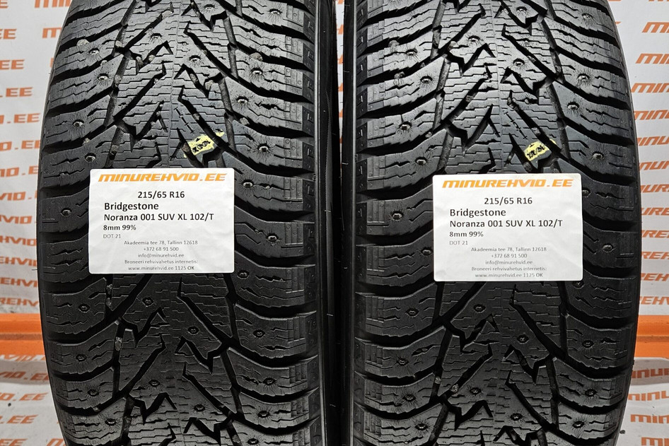 Used studded tire 215/65R16 Bridgestone Noranza 001 SUV XL 102/T