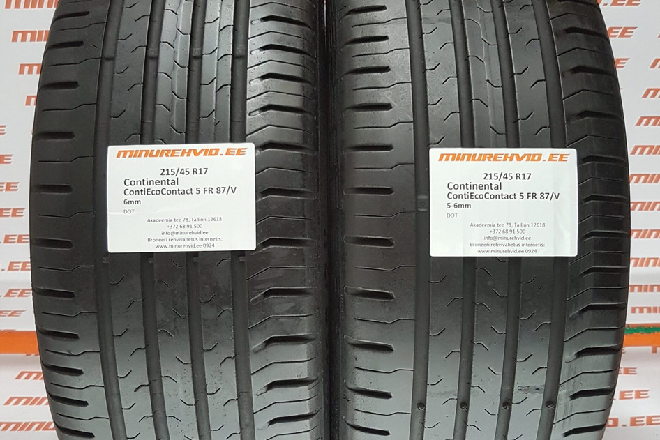 Kasutatud suverehv 215/45R17 Continental ContiEcoContact 5 FR 87/V