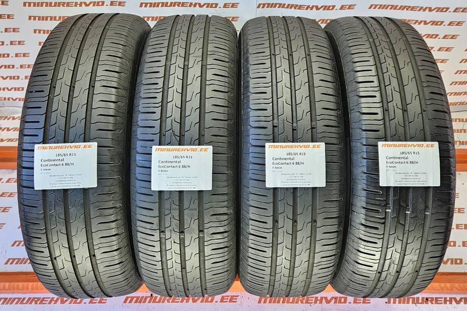 Подержанный летняя шина 185/65R15 Continental EcoContact 6 88/H 1722