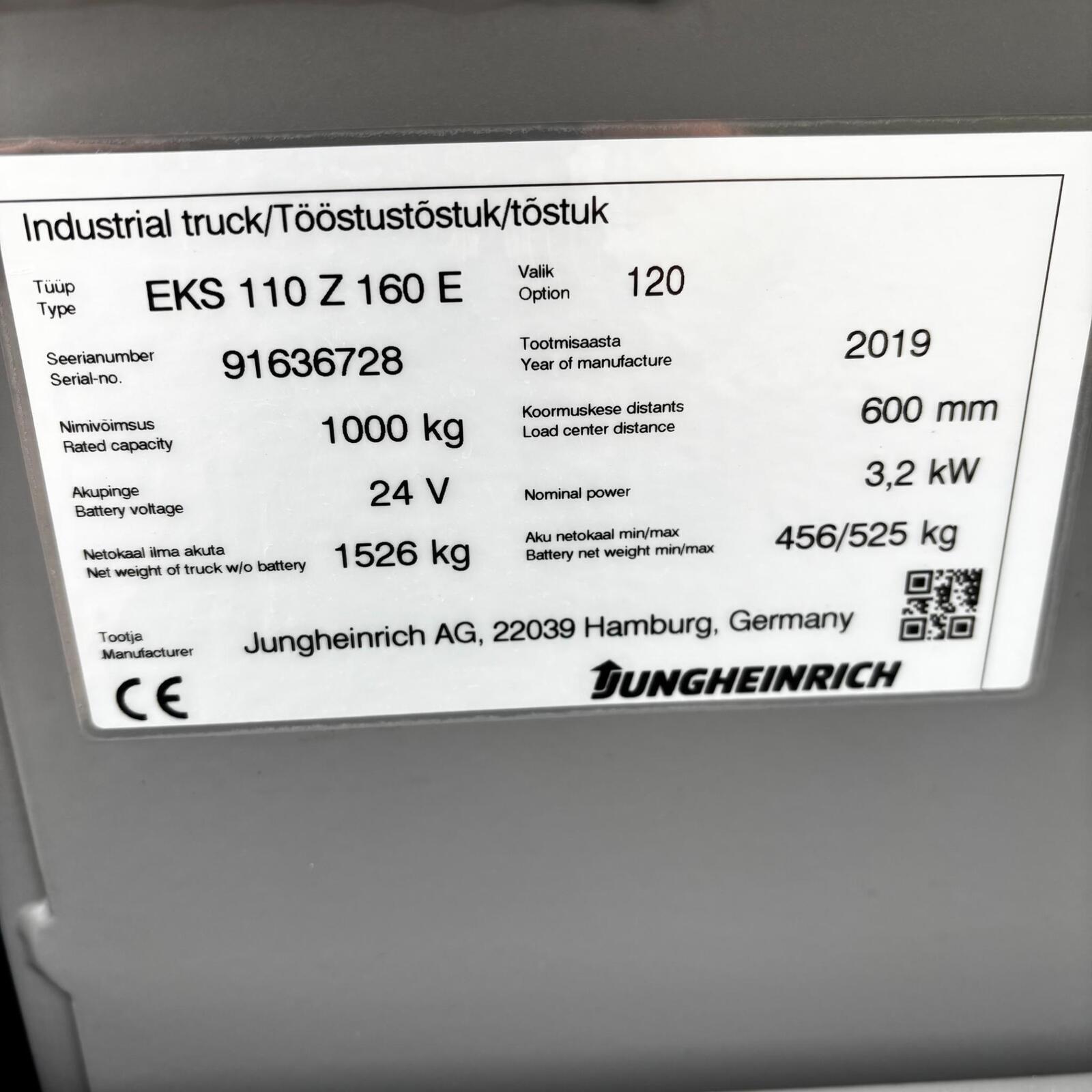 Jungheinrich EKS 110Z, kuva 6/8
