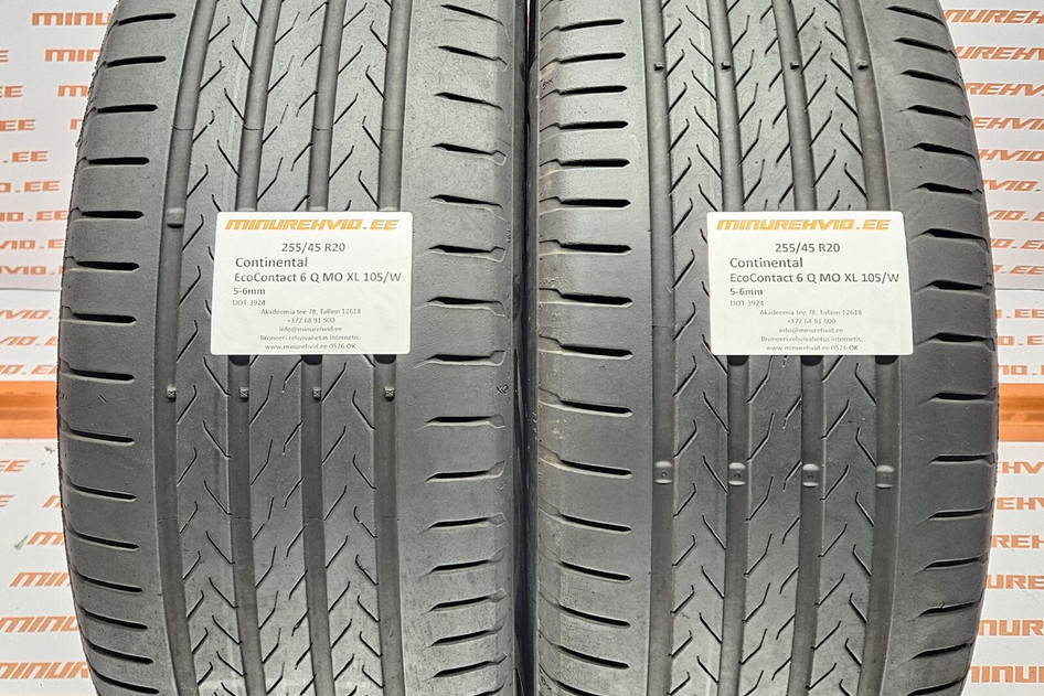 Подержанный летняя шина 255/45R20 Continental EcoContact 6 Q MO XL 105/W 3924