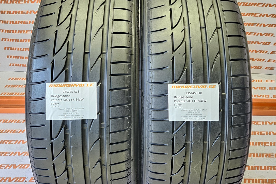 Kasutatud suverehv 235/45R18 Bridgestone Potenza S001 FR 94/W