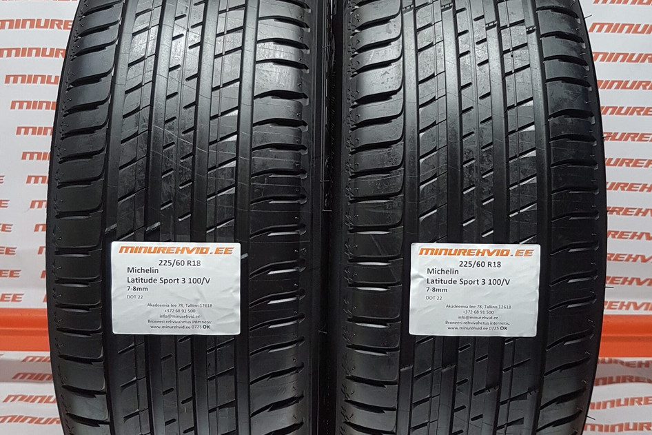 Kasutatud suverehv 225/60R18 Michelin Latitude Sport 3 100/V