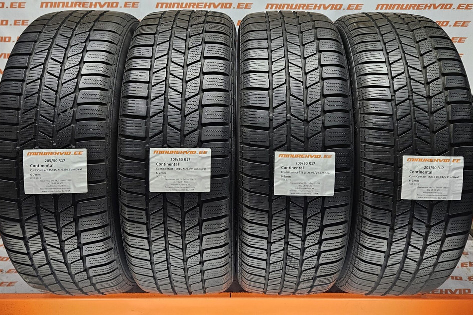 Kasutatud lamellrehv 205/50R17 Continental ContiContact TS815 XL 93/V ContiSeal 3723