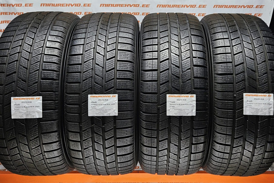 Used studless winter tire 255/55R18 Pirelli Scorpion Ice & Snow FR XL 109/V