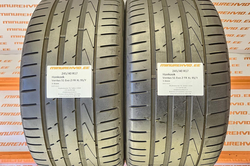 Kasutatud suverehv 245/40R17 Hankook Ventus S1 Evo 2 FR XL 95/Y