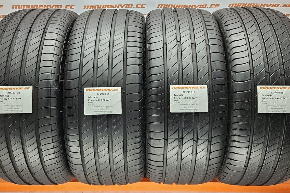 Used summer tire 225/40R18 Michelin Primacy 4 FR XL 92/Y 4220 + 2423